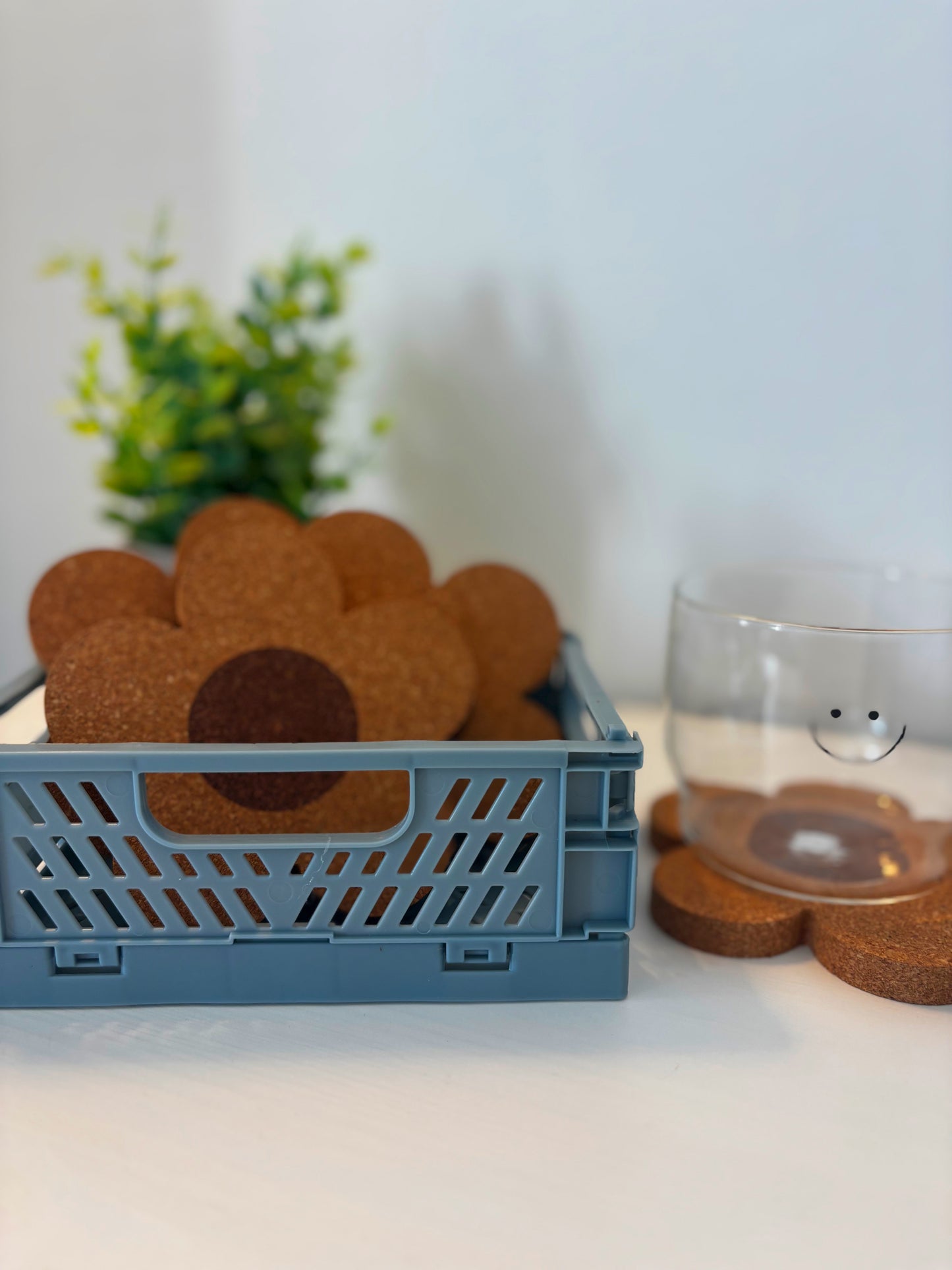 Blossom Cork Coasters | Bloom where your coffee stands ☕🌸