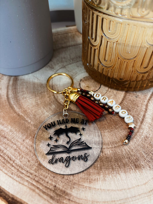 🔥 Schlüsselanhänger „You had me at Dragons“