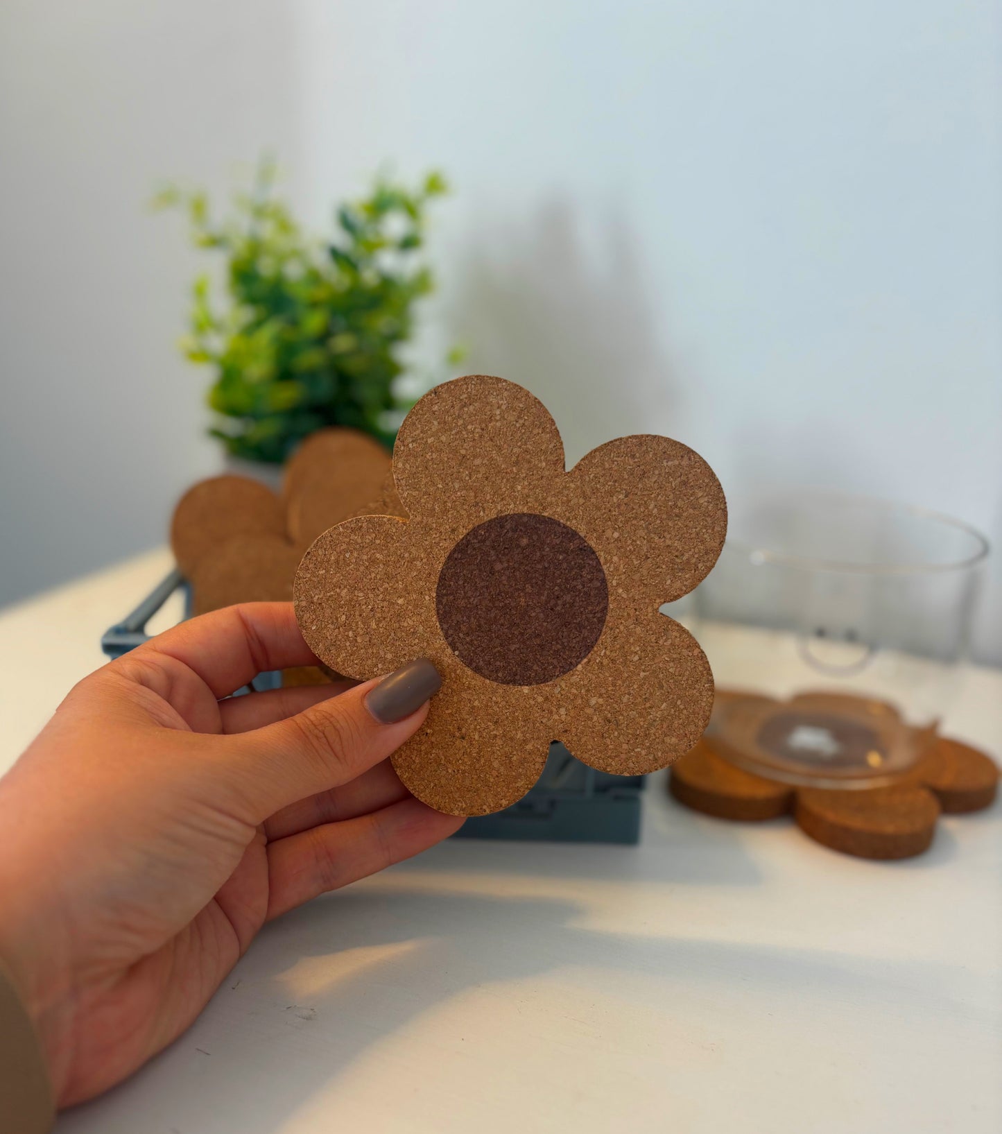 Blossom Cork Coasters | Bloom where your coffee stands ☕🌸