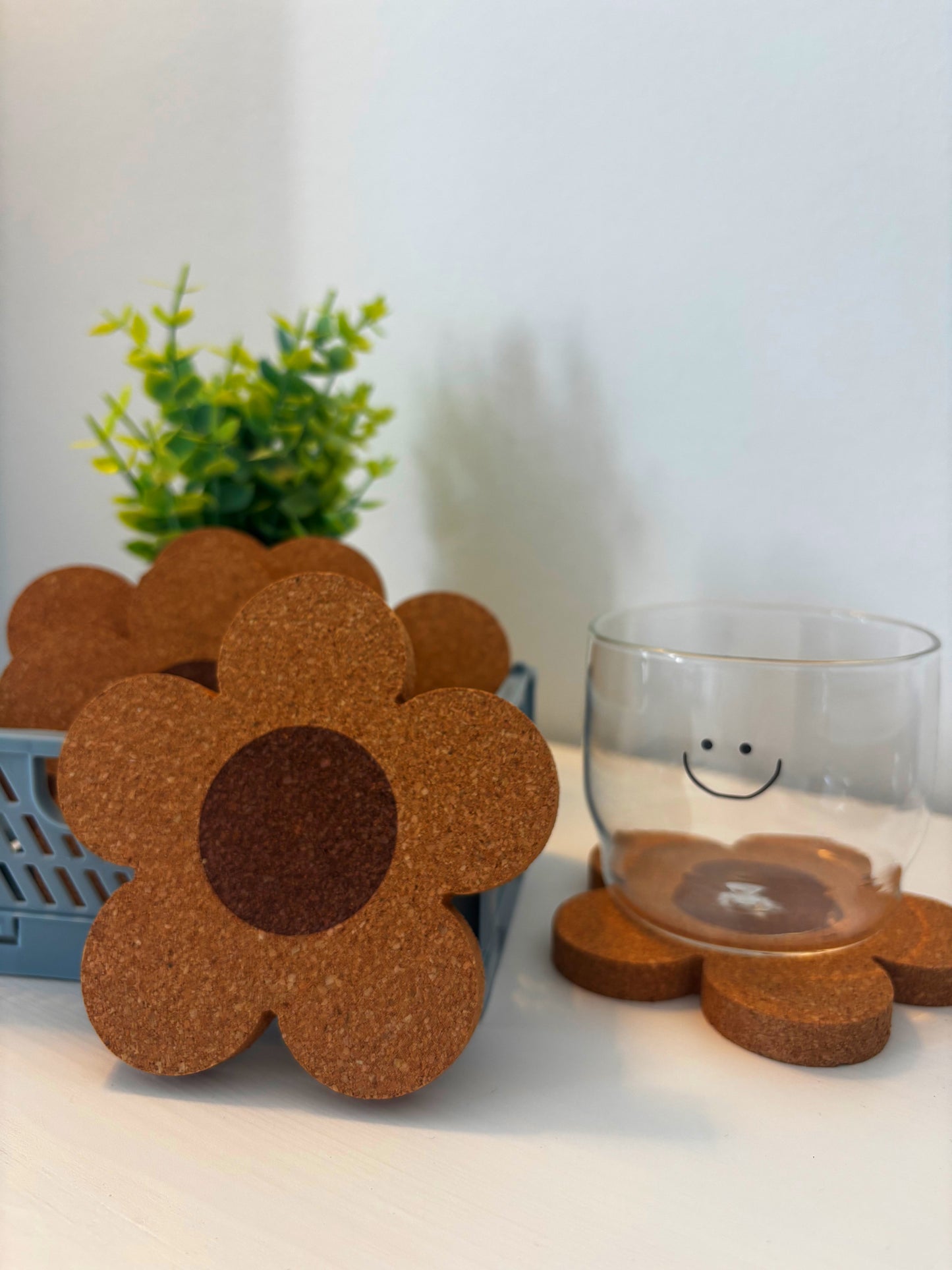 Blossom Cork Coasters | Bloom where your coffee stands ☕🌸