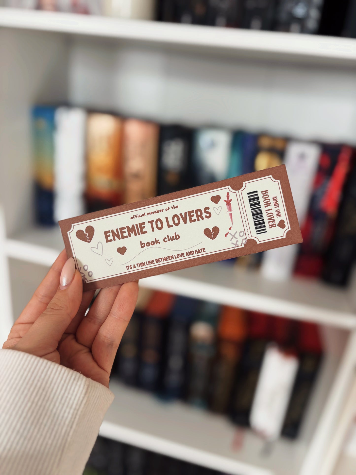 Enemies to Lovers – Book Club Lesezeichen 💘🔥